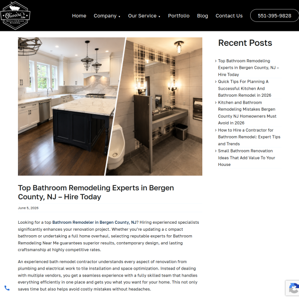 Top Bathroom Remodeling Experts in Bergen County Ready to Transform Your Home