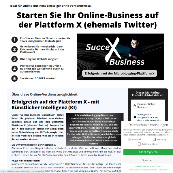 Start your online business on Platform X (formerly Twitter)