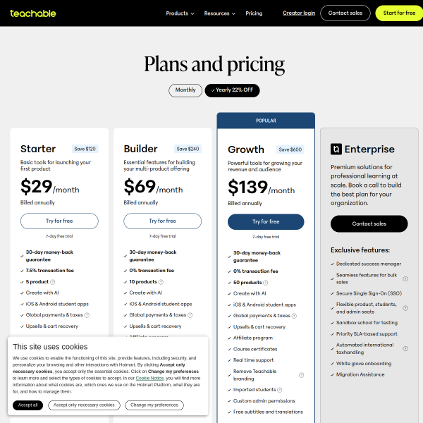 Teachable — Build & Sell Courses, Coaching, Memberships ...