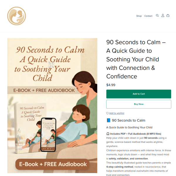 90 Seconds to Calm – A Quick Guide to Soothing Your Child