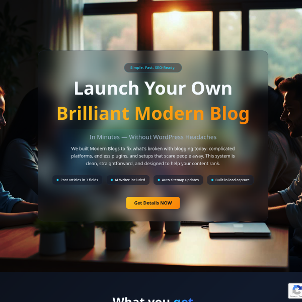 💻 Launch a Brilliant Modern Blog in Minutes — No WordPress Needed!