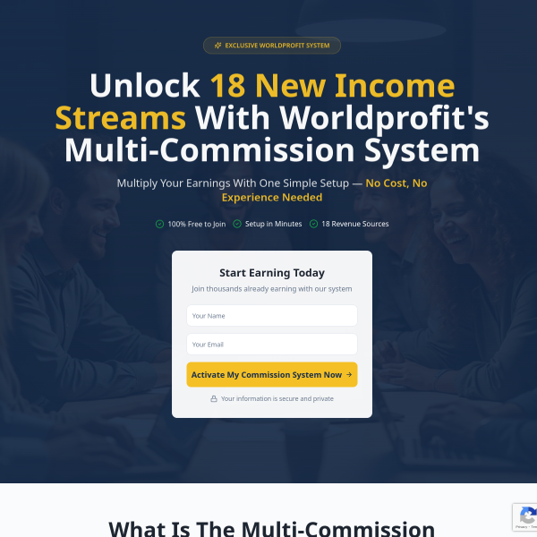 18 Income Streams — One Login. One System. Zero Guesswork.