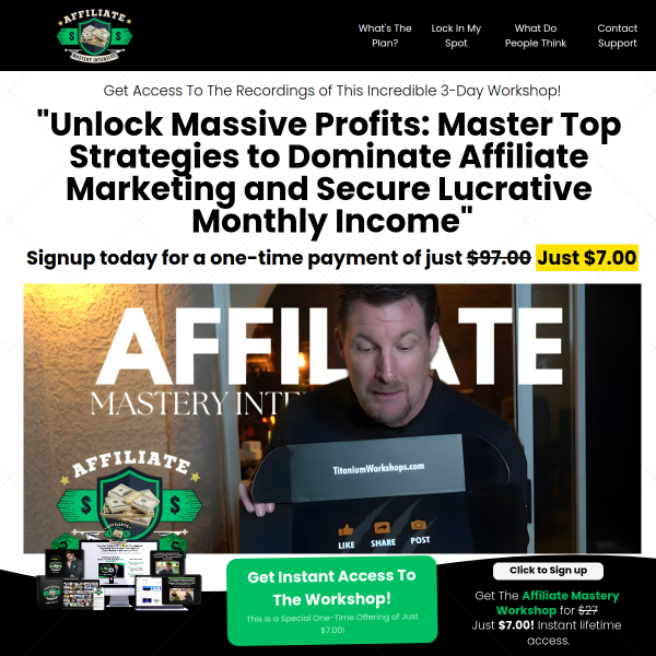 Affiliate Mastery Intensive