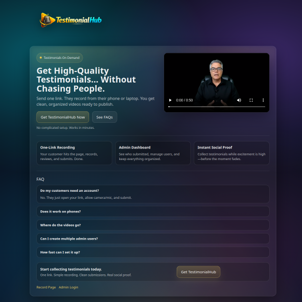 Testimonial Hub