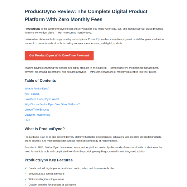 ProductDyno™ – Sell Digital Products With Zero Monthly Fees