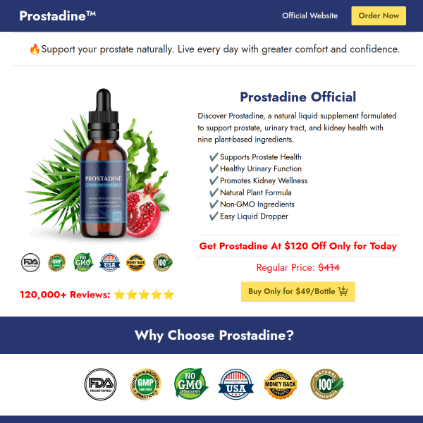 Prostadine™ – Plant‑Powered Prostate Care