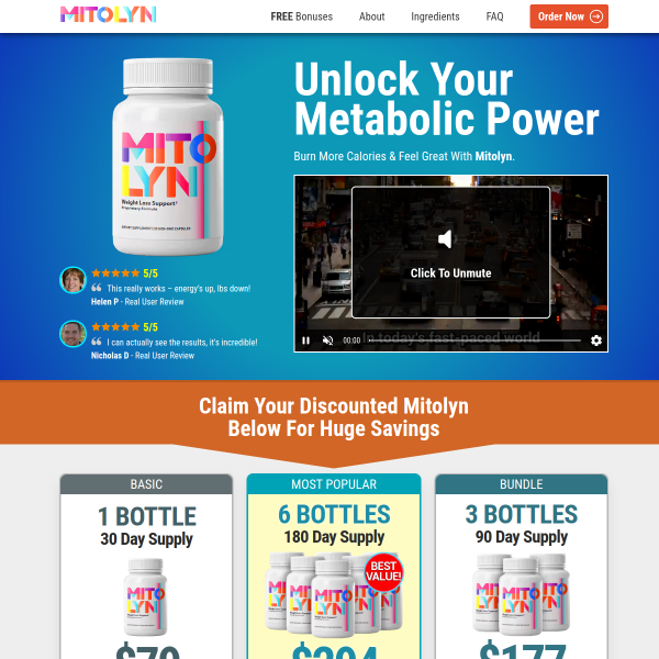 Unlock Your Metabolic Power & Feel Great With Mitolyn