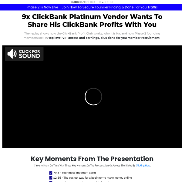 Top Level VIP Access and Earnings, Plus DFY Member Recruitment