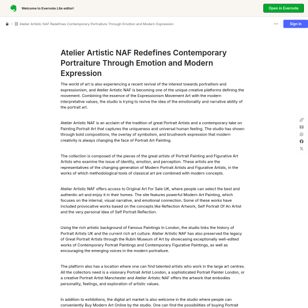 Exploring Modern Portraiture Through Atelier Artistic NAF