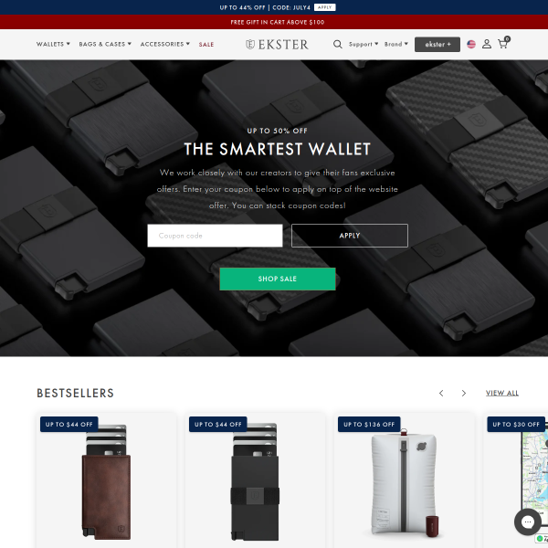 Ekster Wallets: Use this code JUST ALYX for up to 40% discount