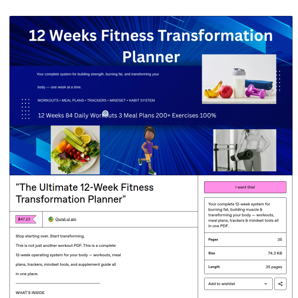 Lose weight in 12 weeks with an e book at home