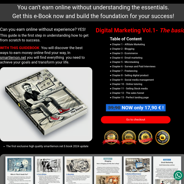 Digital Marketing - Volume 1 - The basics E-books