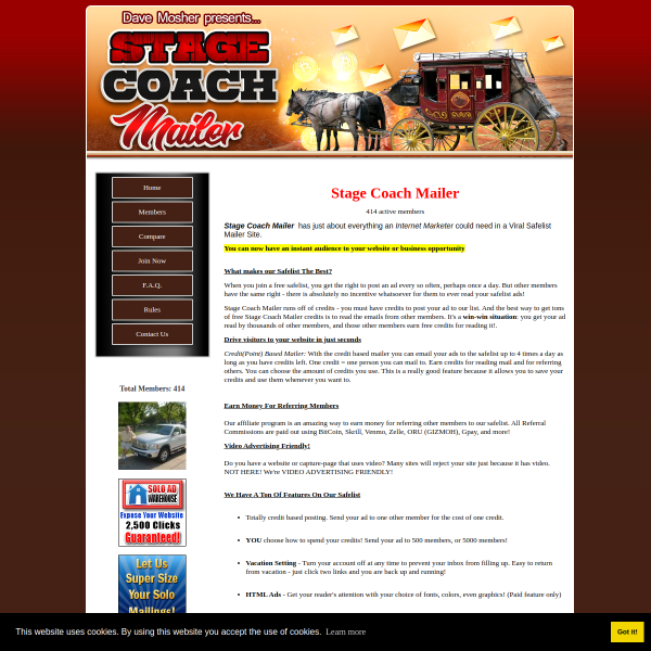 Red Carpet Treatment at StageCoachMailer