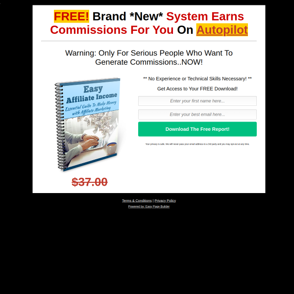 FREE! Brand *New* System Earns Commissions For You On Autopilot