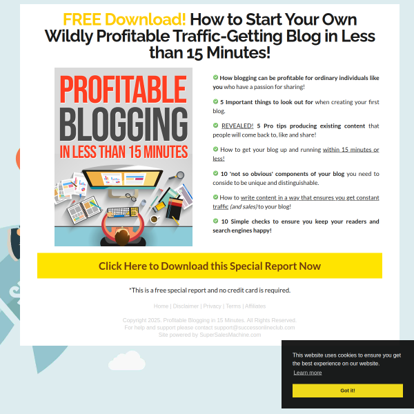 FREE Special Report! Download 