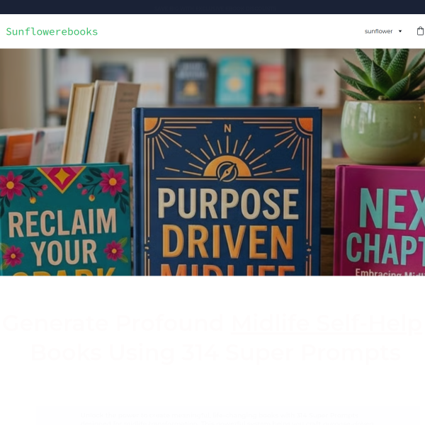 Generate Profound Midlife Self-Help Books Using 314 Super Prompts