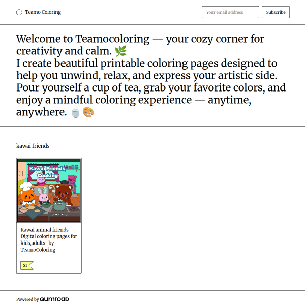 Printable Coloring Book PDF – Instant Download 🎨