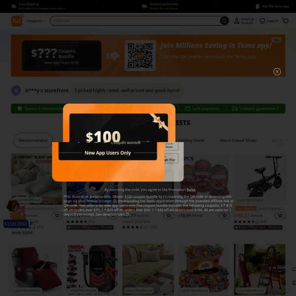I picked highly rated well-priced and good items!