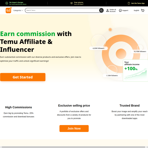 Temu Affiliates Program