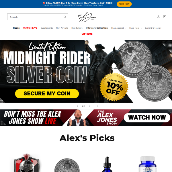  Discover the Essentials You Need at The Alex Jones Store! ??