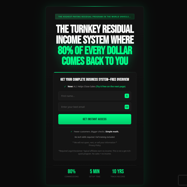 Turnkey System Is Ready