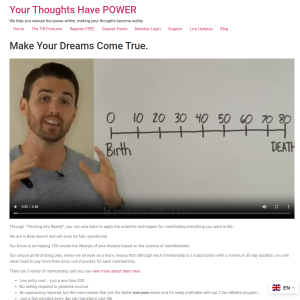 TIR (Thinking Into Reality)