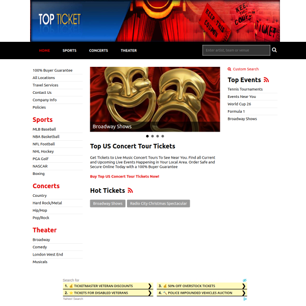 Top Tickets for Live Events Near You