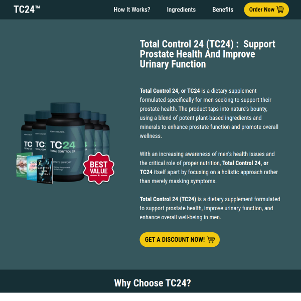 TC24® – Natural Prostate Health Support