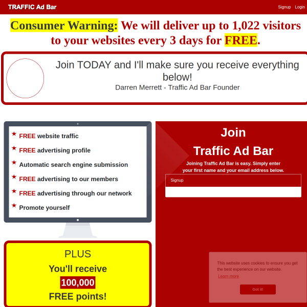 Traffic Ad Bar