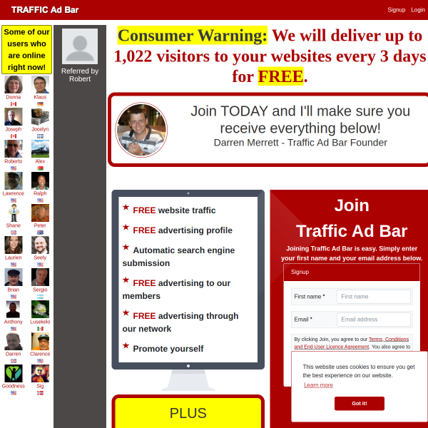 Traffic Ad Bar