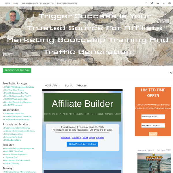 Hooplafy! Affiliate Advertising Testing Rankings Builder