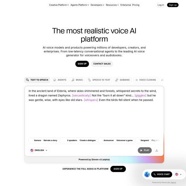 ElevenLabs: AI Voice Generator