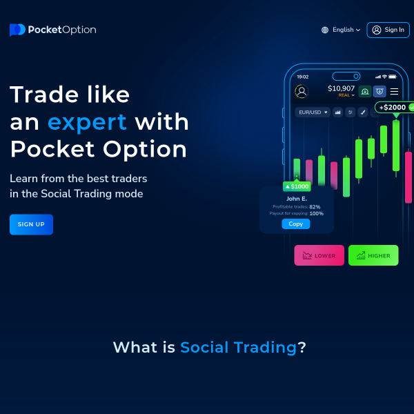 Trade smarter with Pocket Option.