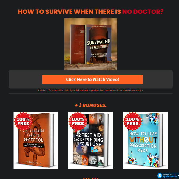 How Will You Survive A Disaster When There's No Doctor Around?