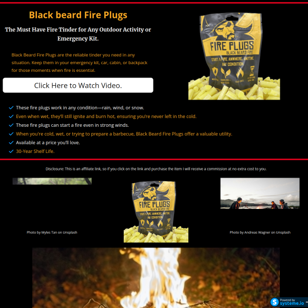 The Must Have Fire Tinder For Any Outdoor Activity Or Emergency Kit