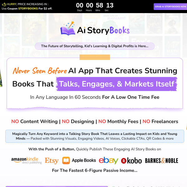 Earn BIG On These Popular Platforms By Creating & Selling Story Books Globally!