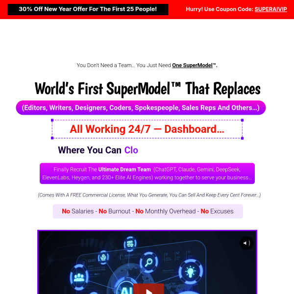 Super AI SuperModel With Infinite Power