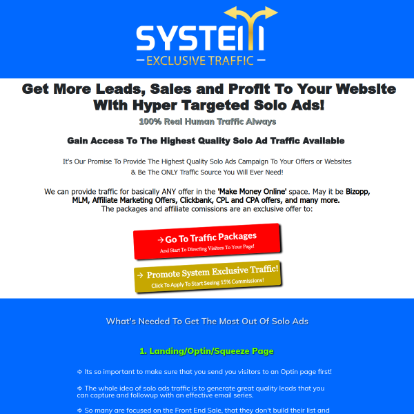 System Exclusive Traffic
