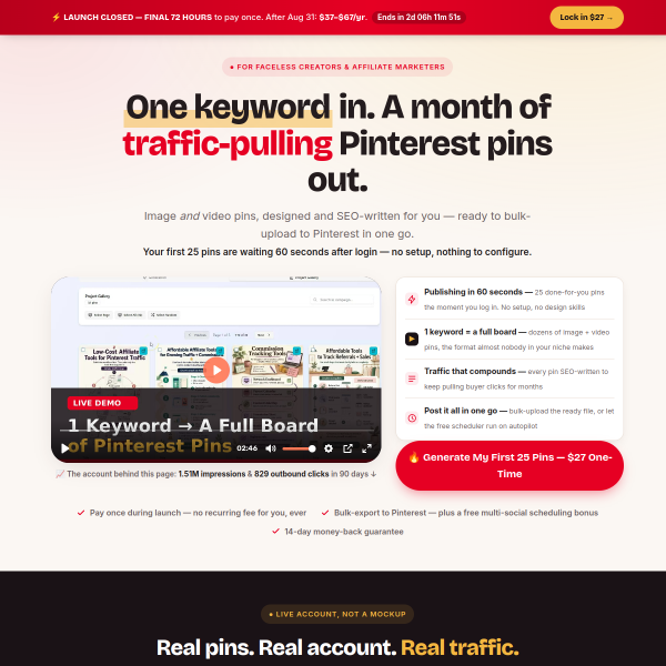 A.I + Pinterest = $1000/ Day