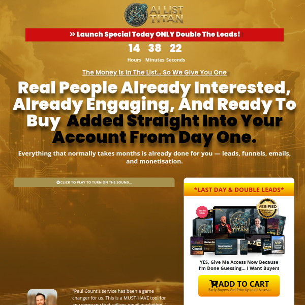 Real people already interested, already engaging, and ready to buy