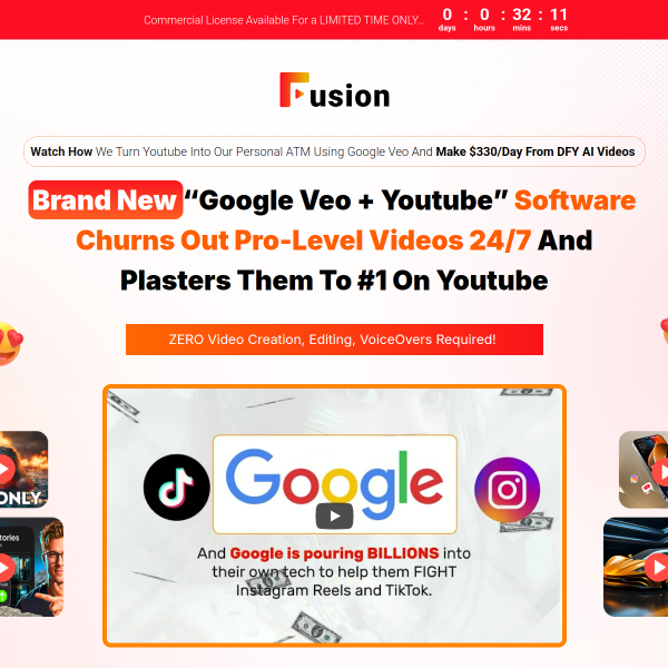 Turn Youtube Into Your Personal Atm Using Google Veo And Make $330/Day From Dfy Ai Videos