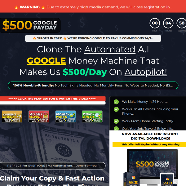 EARN $500 daily from this Google Loophole