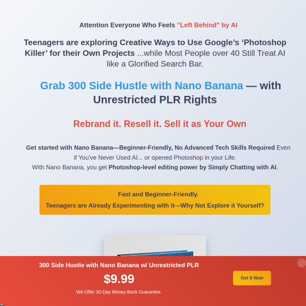 Side Hustles with Nano Banana w/ Unrestricted PLR