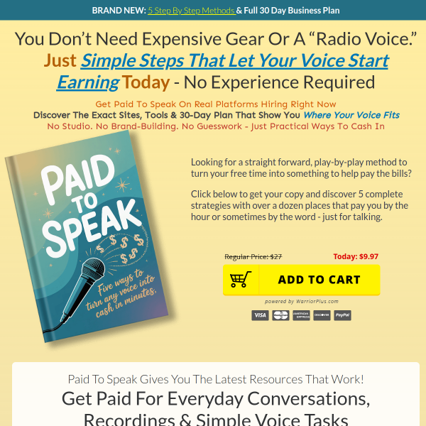 Get Paid Just For Talking