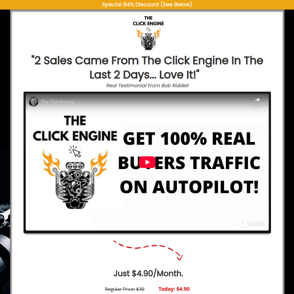 The Click Engine - Get 100% REAL Buyer Traffic 