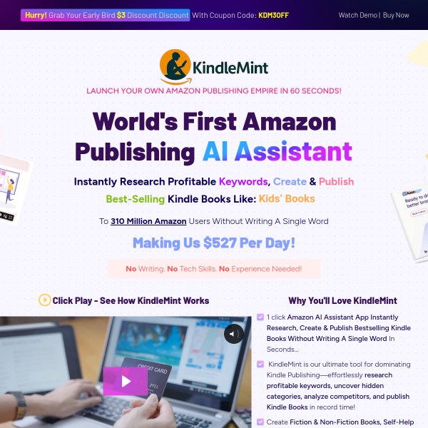 Generate Passive Income with KindleMint—No Experience Required!