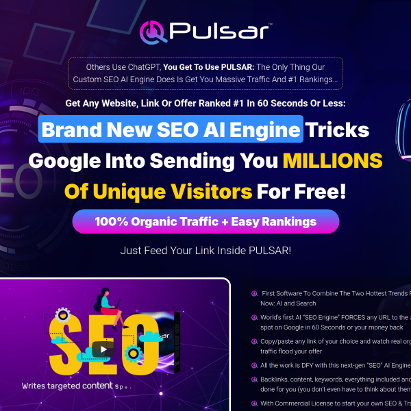 With This SEO AI Engine Tricks Google Into Sending You MILLIONS Of Unique Visitors