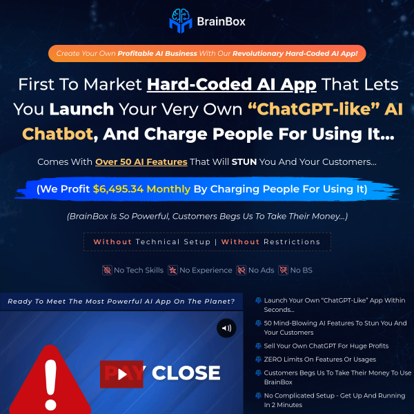 BrainBox - A 50-In-1 AI App That Elevates Your Customers, Marketing And Business