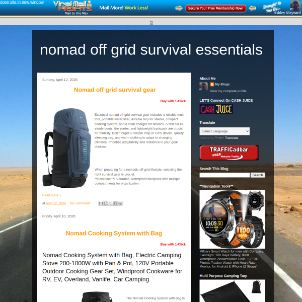 Nomad Off Grid Survival Essentials