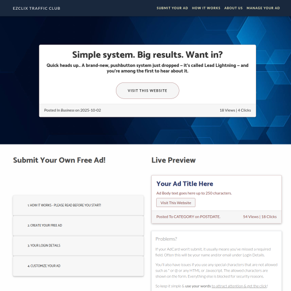 Create a free account